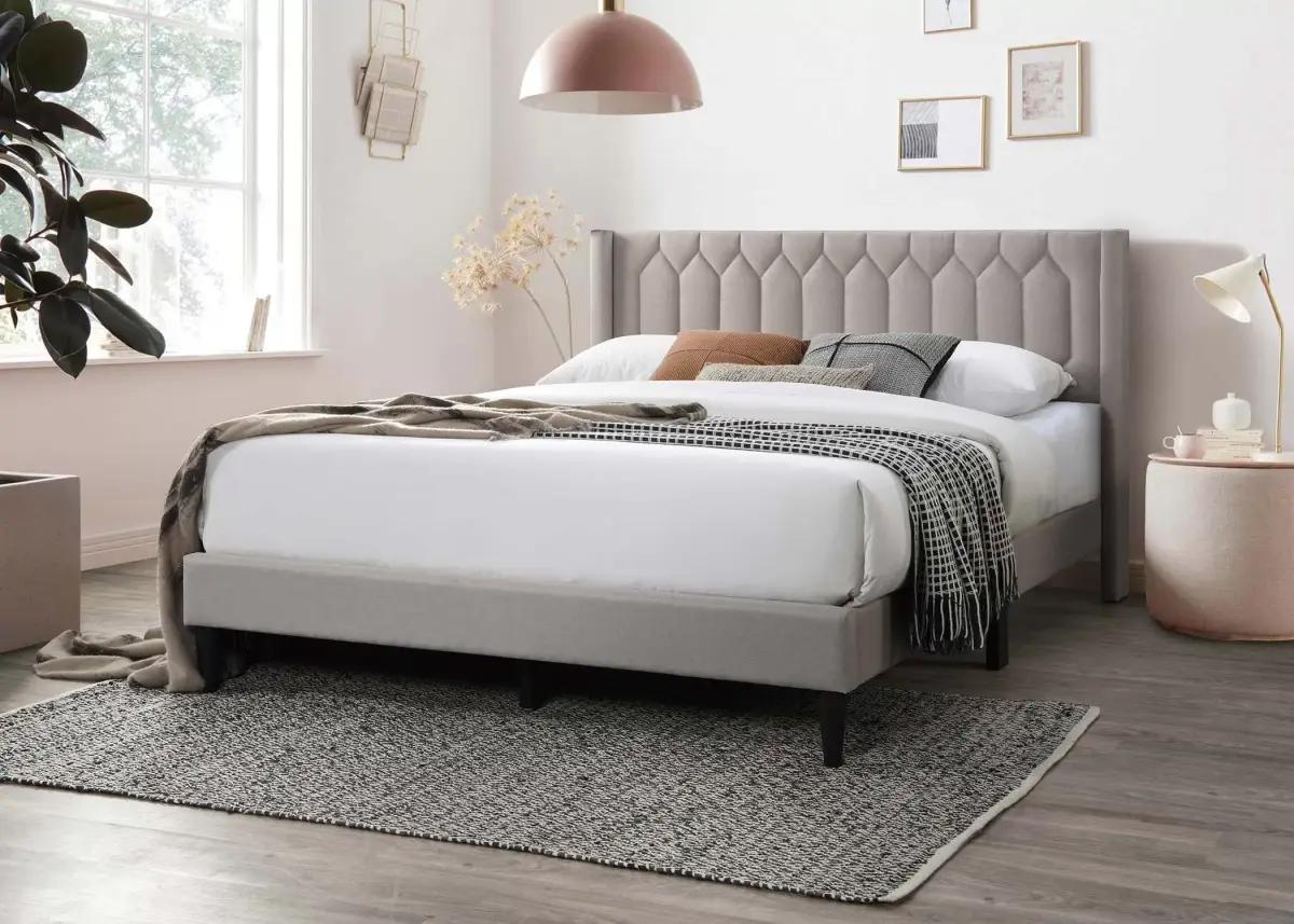 Full Bed, Light Brown