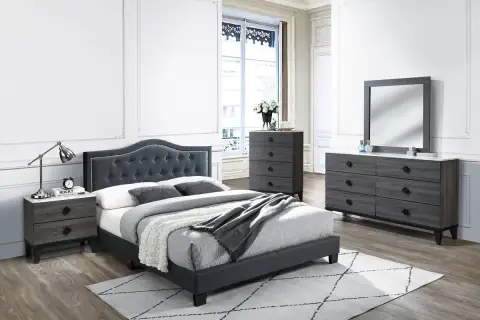Full Bed, Charcoal