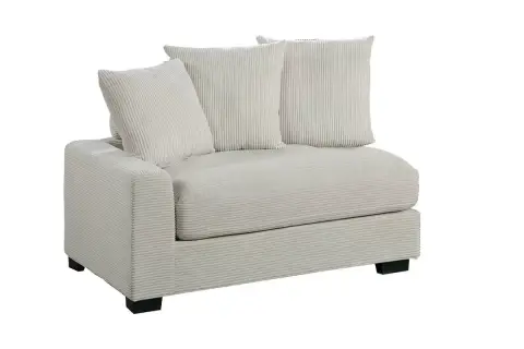 Left Arm Facing Chair, Beige