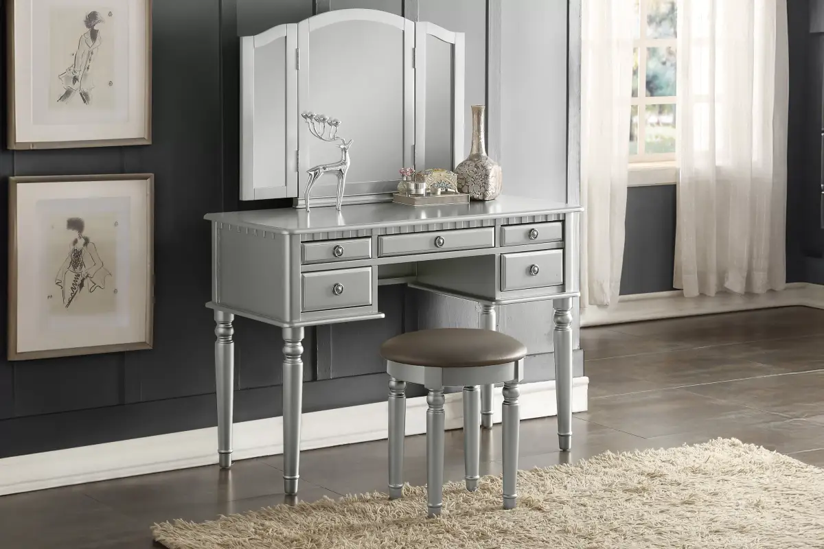 Vanity Set, Silver