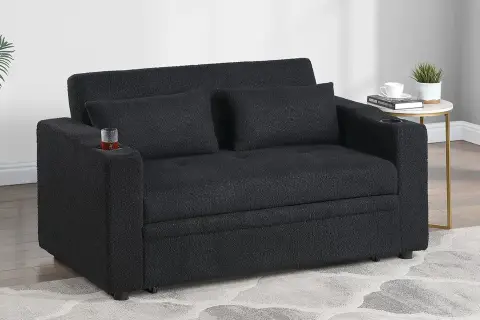 Convertible Sofa, Black