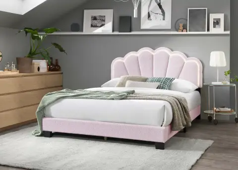 Full Bed, Light Pink