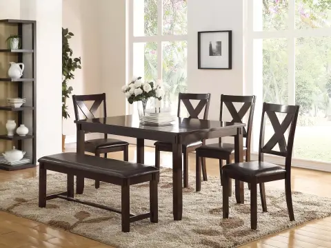 6-Pcs Dining Set, Espresso