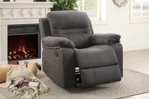 Glider Recliner, Slate Blue