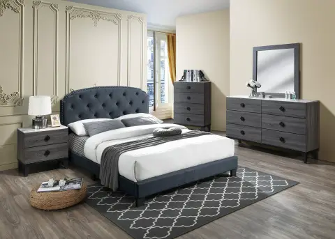 Full Bed, Charcoal