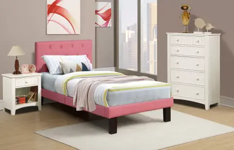 Twin Bed, Pink