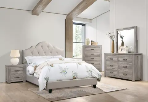 Full Bed, Beige