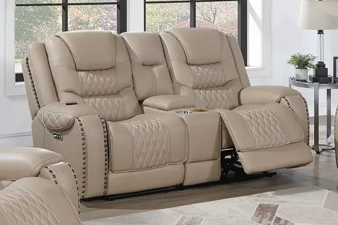 Power Reclining Loveseat, Toffee