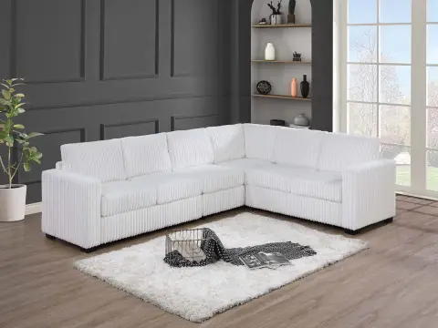 4-Piece Sectional Set, Milk