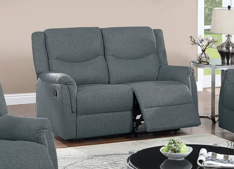 Recliner Loveseat, Dark Gray