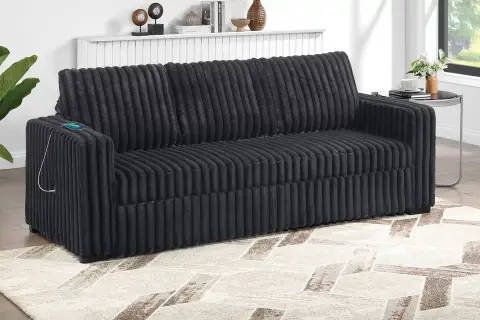 Convertible Sofa, Onyx