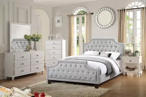 Full Bed, Gray