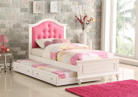 Twin Bed, Pink