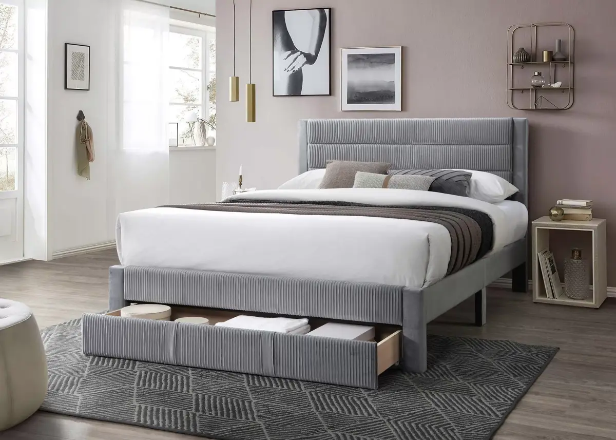 Full Bed, Gray