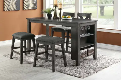 Counter Height Table, Dark Gray