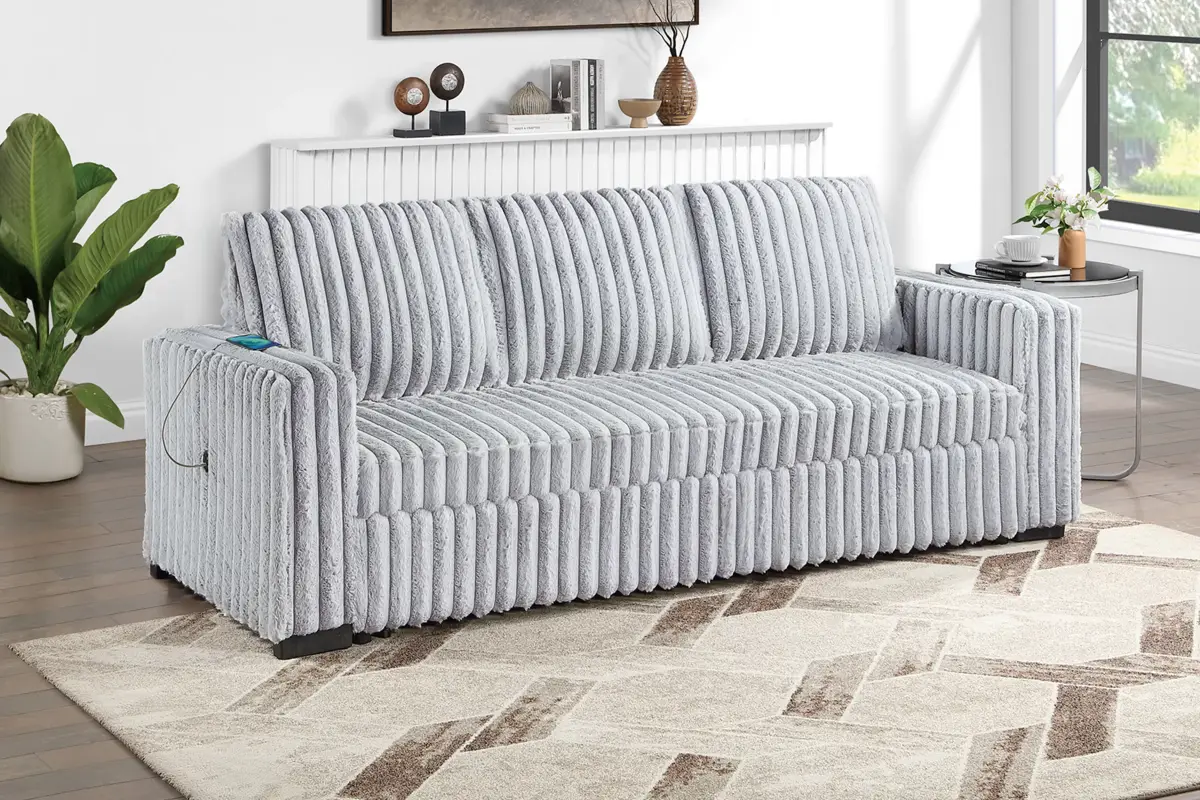 Convertible Sofa, Mink Gray