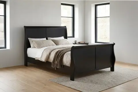 Twin Bed, Black
