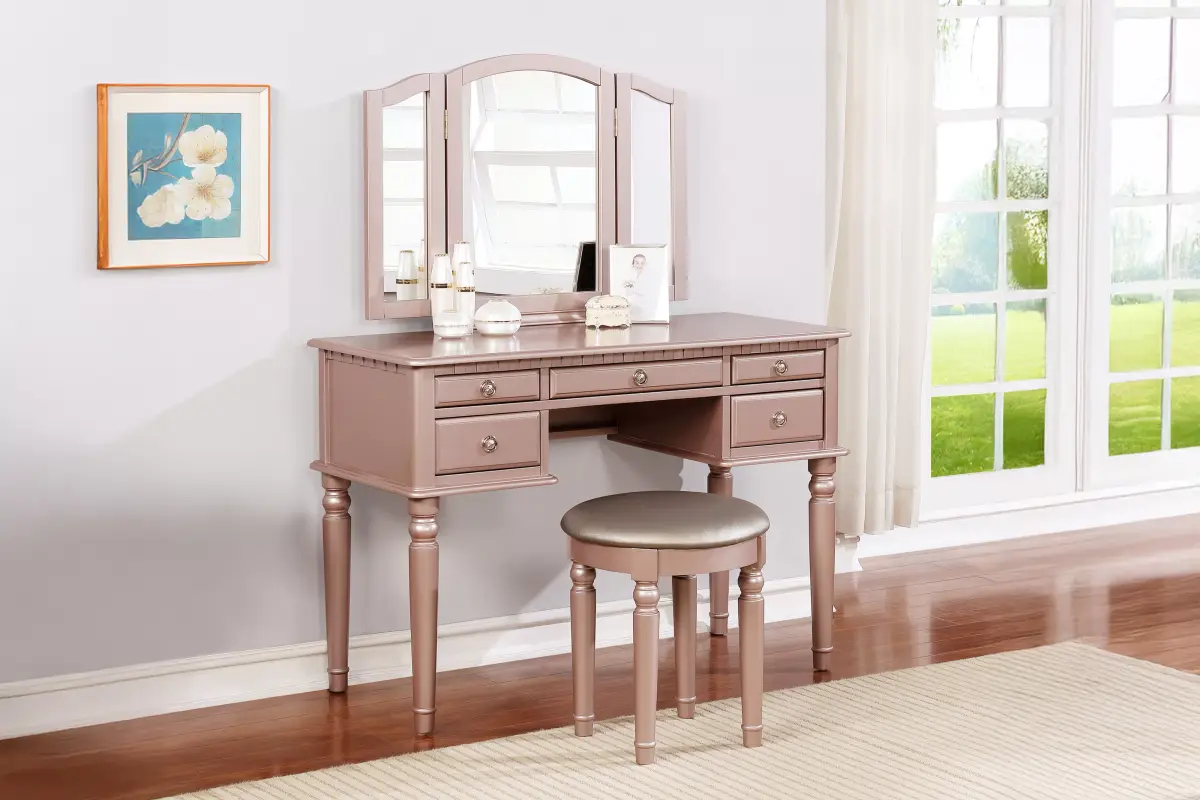 Vanity Set, Rose Gold