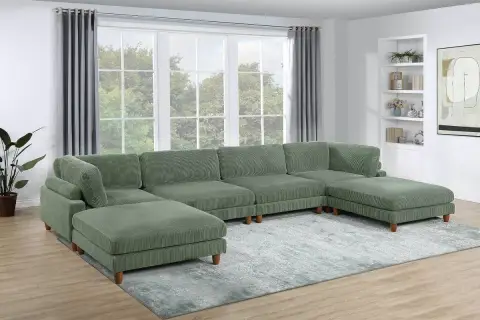 6-Pcs Modular Set, Warm Green