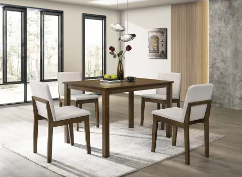 5 Piece Dining Set, Oak