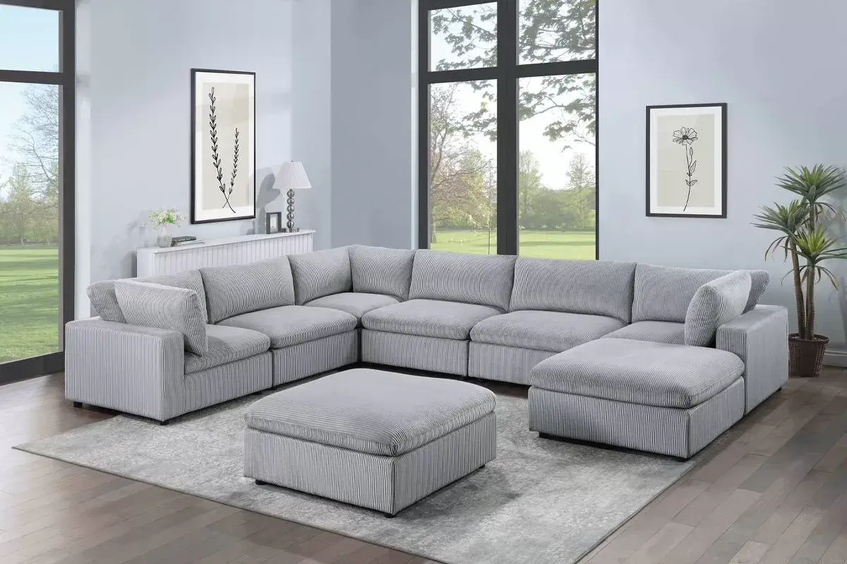 8-Pcs Modular Set, Gray