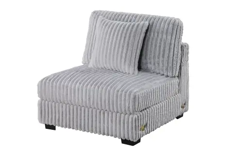Armless Chair, Mink Gray
