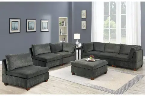 7-Pcs Modular Set, Gray