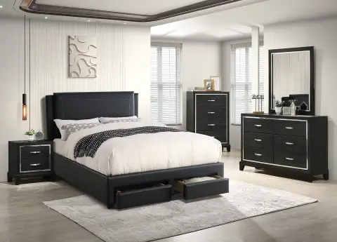 Full Bed, Black