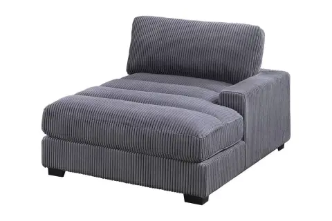 Right Arm Facing Chaise, Gray