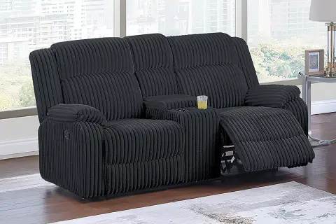 Motion Loveseat, Black
