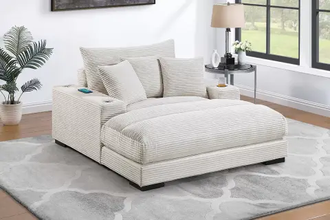 Chaise Lounge, Beige