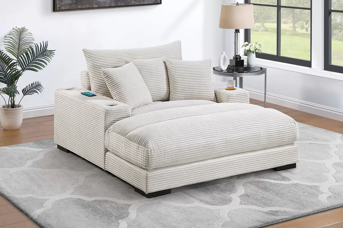Chaise Lounge, Beige
