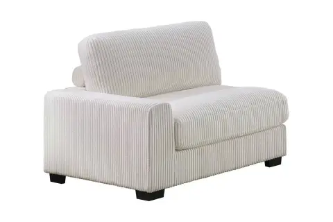 Left Arm Facing Chair, Beige