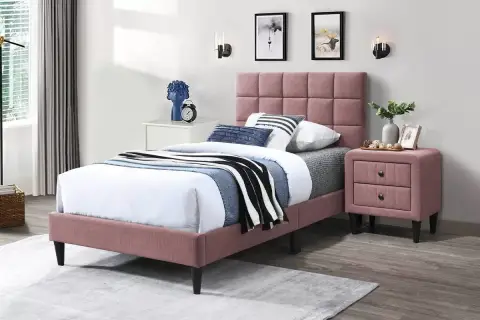 Twin Bed, Pink