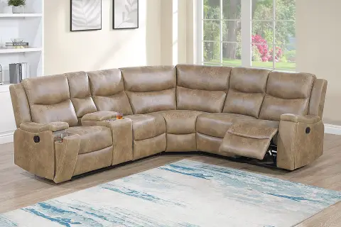 Manual Motion Sectional, Auburn
