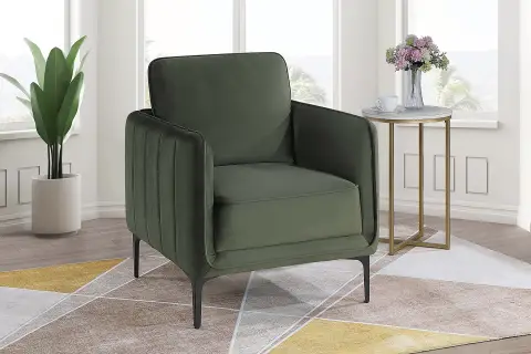 Accent Chair, Dark Green