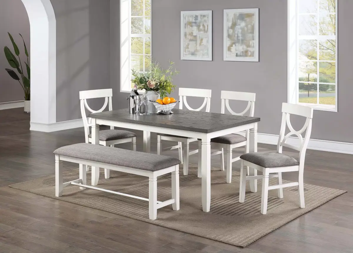6-Pc Dining Set, White
