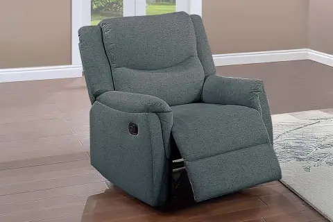Single Recliner, Dark Gray