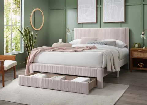 Full Bed, Light Pink