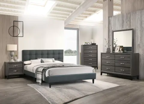 Full Bed, Charcoal