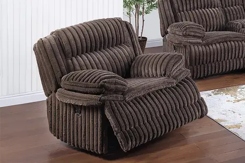 Glider Recliner, Chocolate