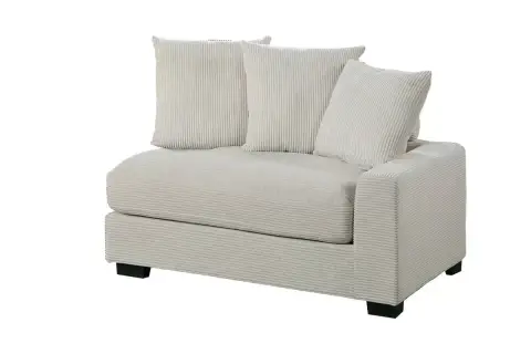 Right Arm Facing Chair, Beige
