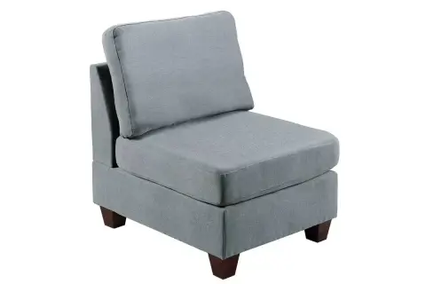 Armless Chair, Gray