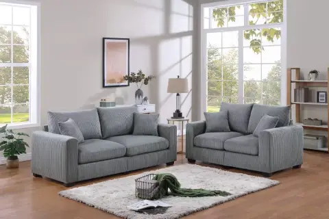 2-Piece Sofa Set, Fog