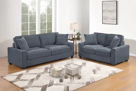 2-Piece Sofa Set, Dark Gray