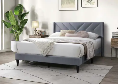 Full Bed, Gray