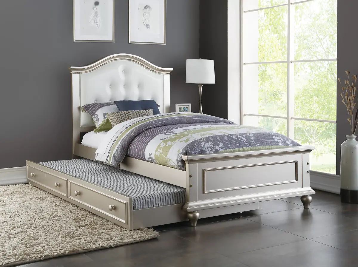 Twin Bed, Silver