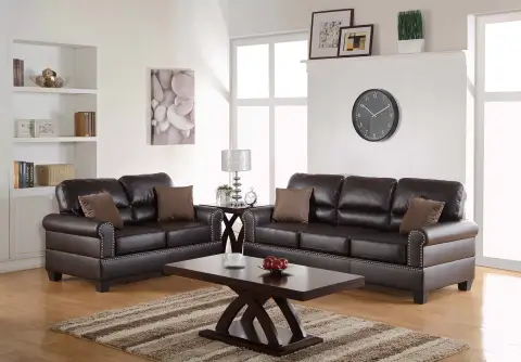 2-Piece Sofa Set, Espresso