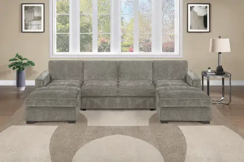 3-Piece Sectional Set, Light Brown