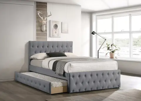 Full Bed, Light Gray
